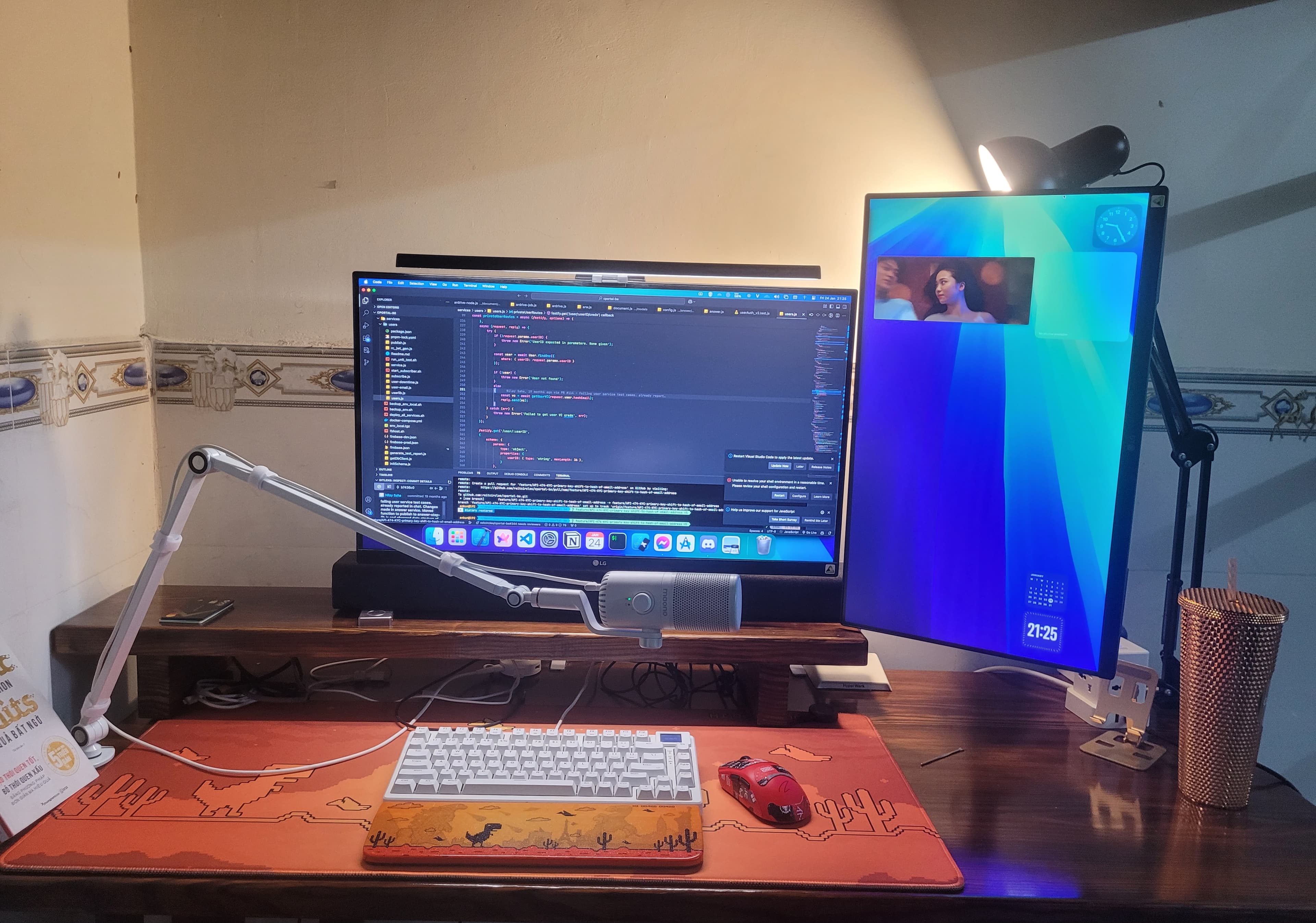 Current work space